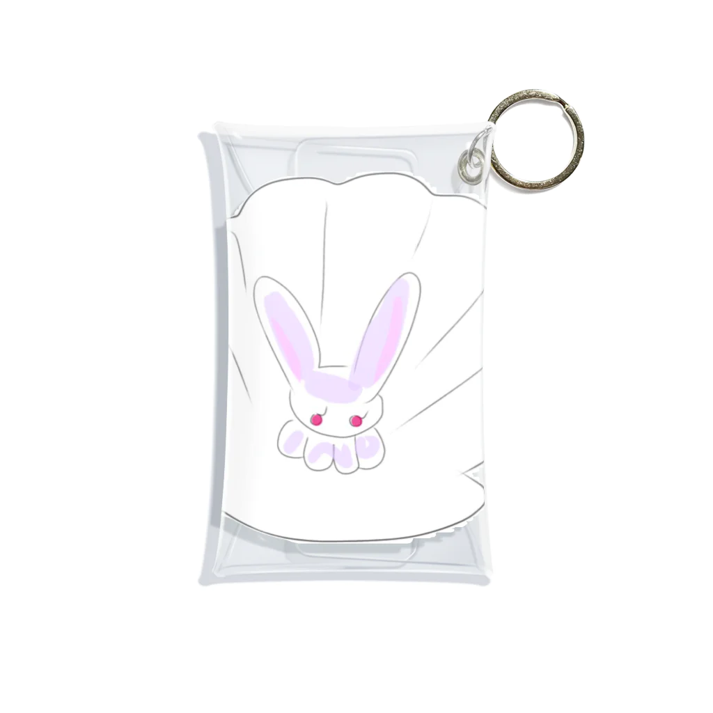 妖怪 水姫城-Yokai.Mizukijyo-ฅ^ơωơ^ฅ♡の貝がらと、ネコうさ🐰 Mini Clear Multipurpose Case