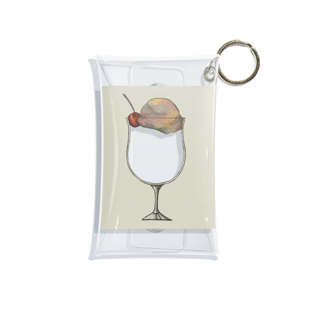 晴夏の彩りクリームソーダ Mini Clear Multipurpose Case