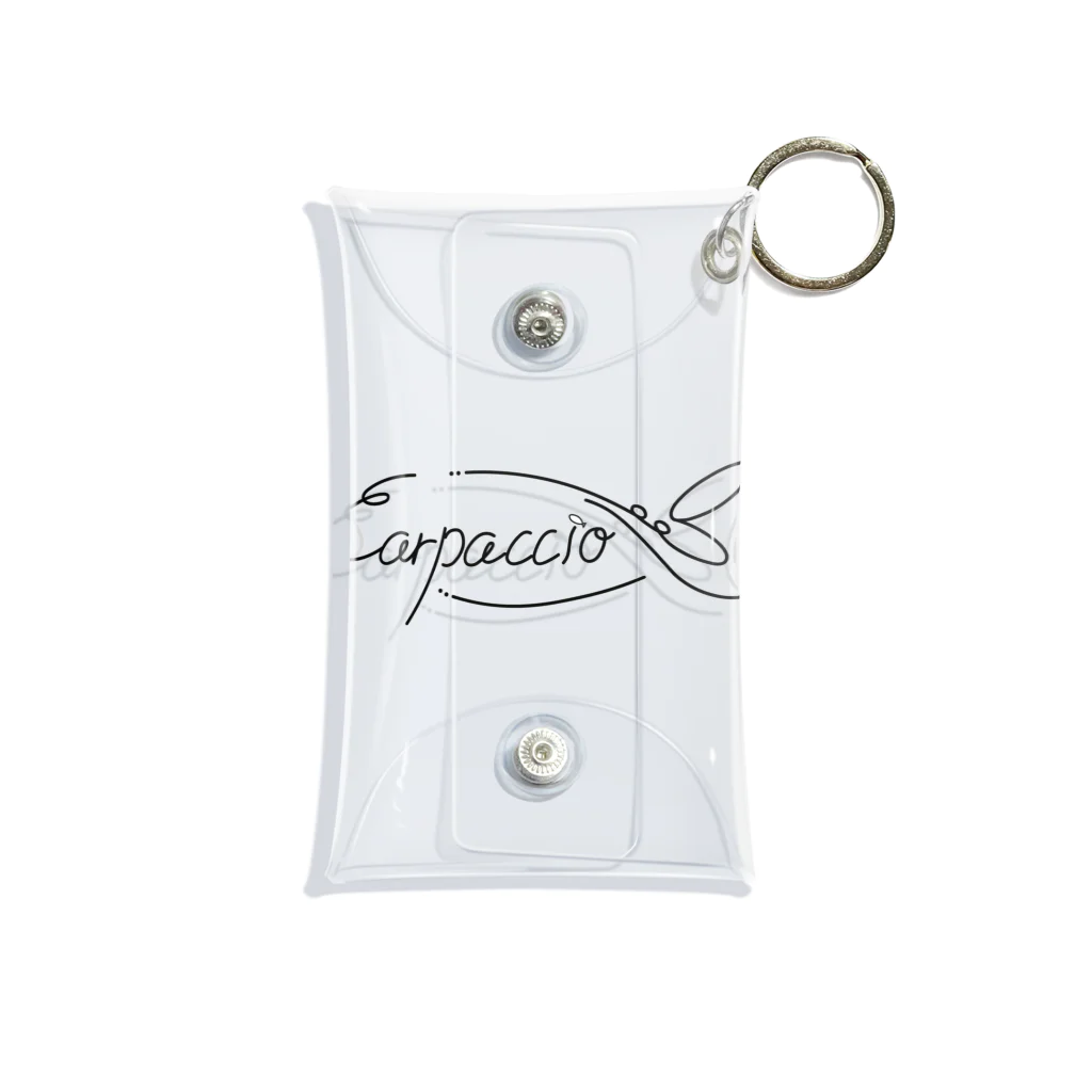 carpaccioのカルパッチョの筆記体 Mini Clear Multipurpose Case