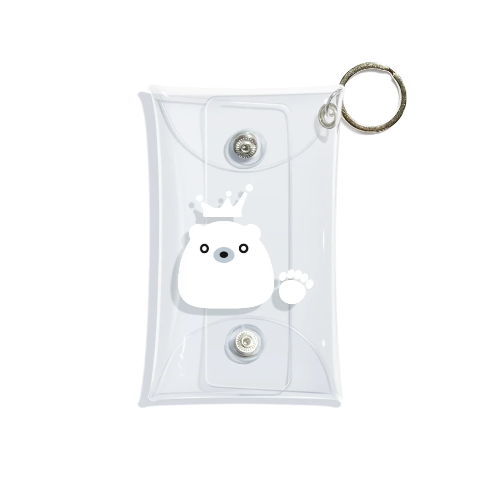 shop_hightonaammiのぴちゃっとしろくまくん Mini Clear Multipurpose Case