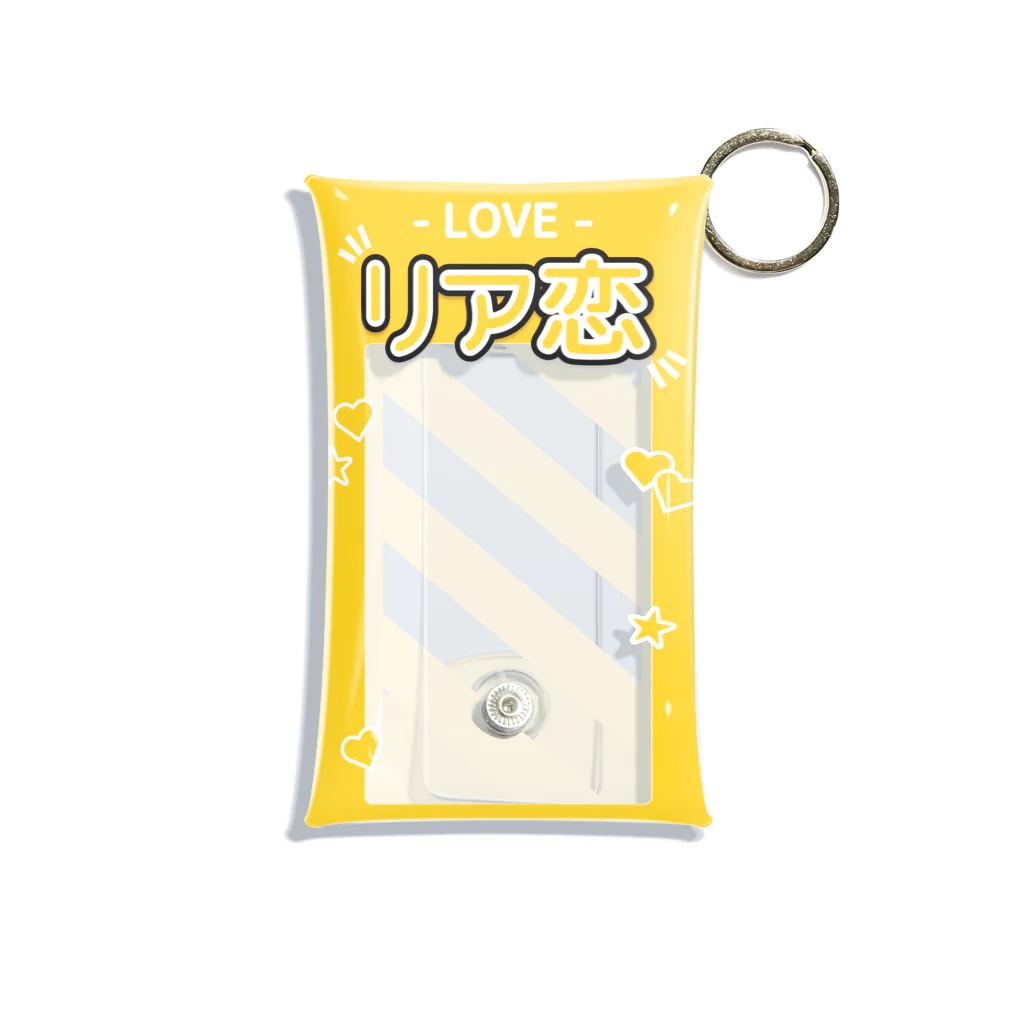 ドルオタ - アイドルオタク向けショップの『LOVE - リア恋』推しチェキケース【黄】 Mini Clear Multipurpose Case