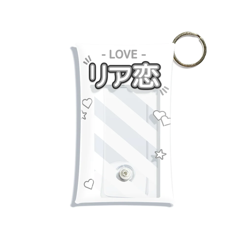 ドルオタ - アイドルオタク向けショップの『LOVE - リア恋』推しチェキケース【白】 Mini Clear Multipurpose Case