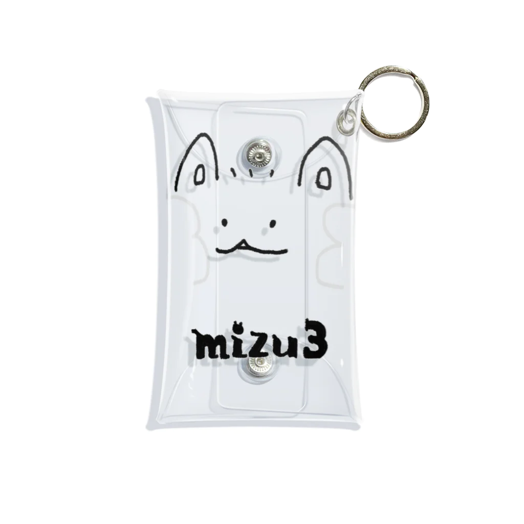 みずさんストアーの何か言いたげなねこちゃん Mini Clear Multipurpose Case