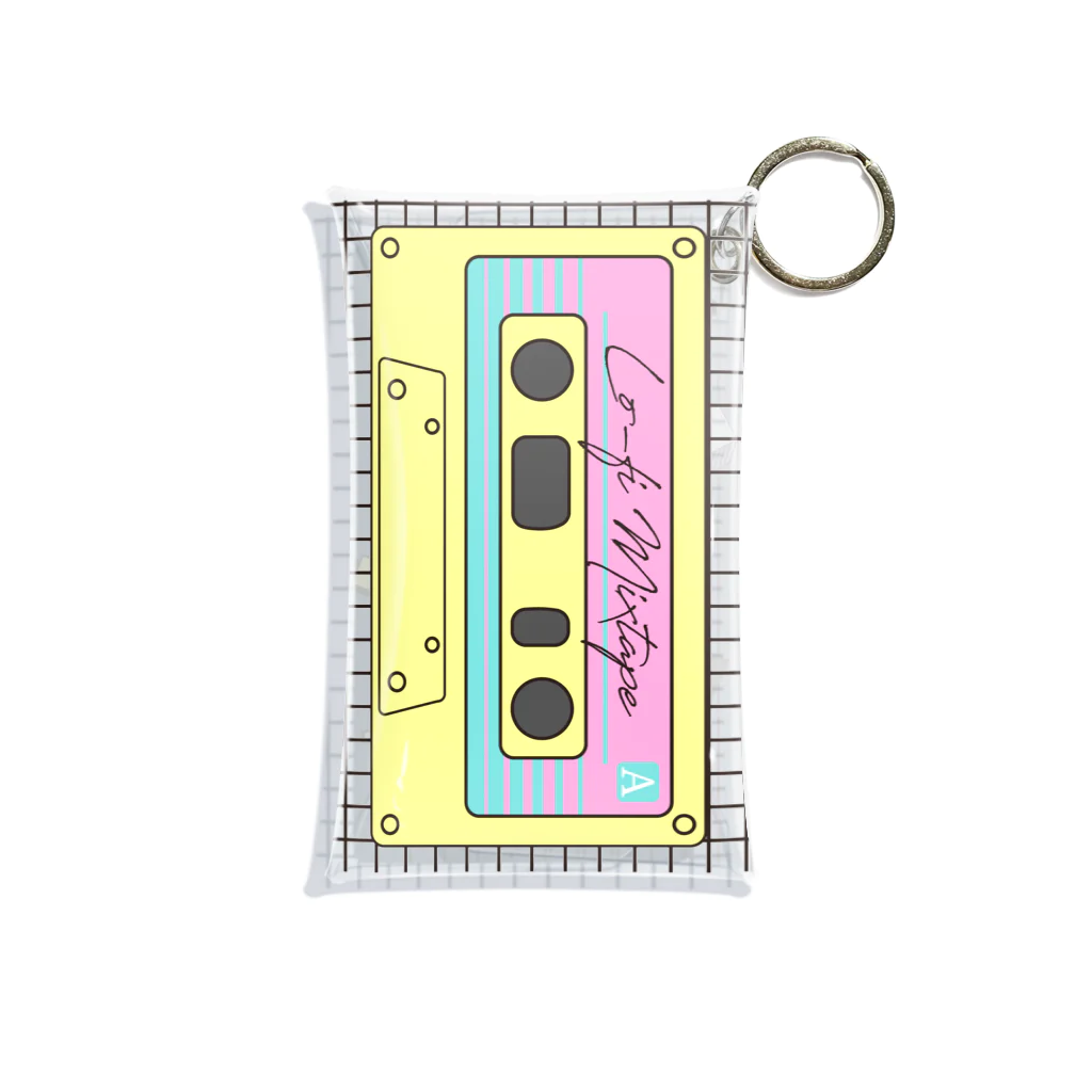 Mi-CRAFTWORKSのLo-Fiミックステープ イエロー ミニクリアマルチケース