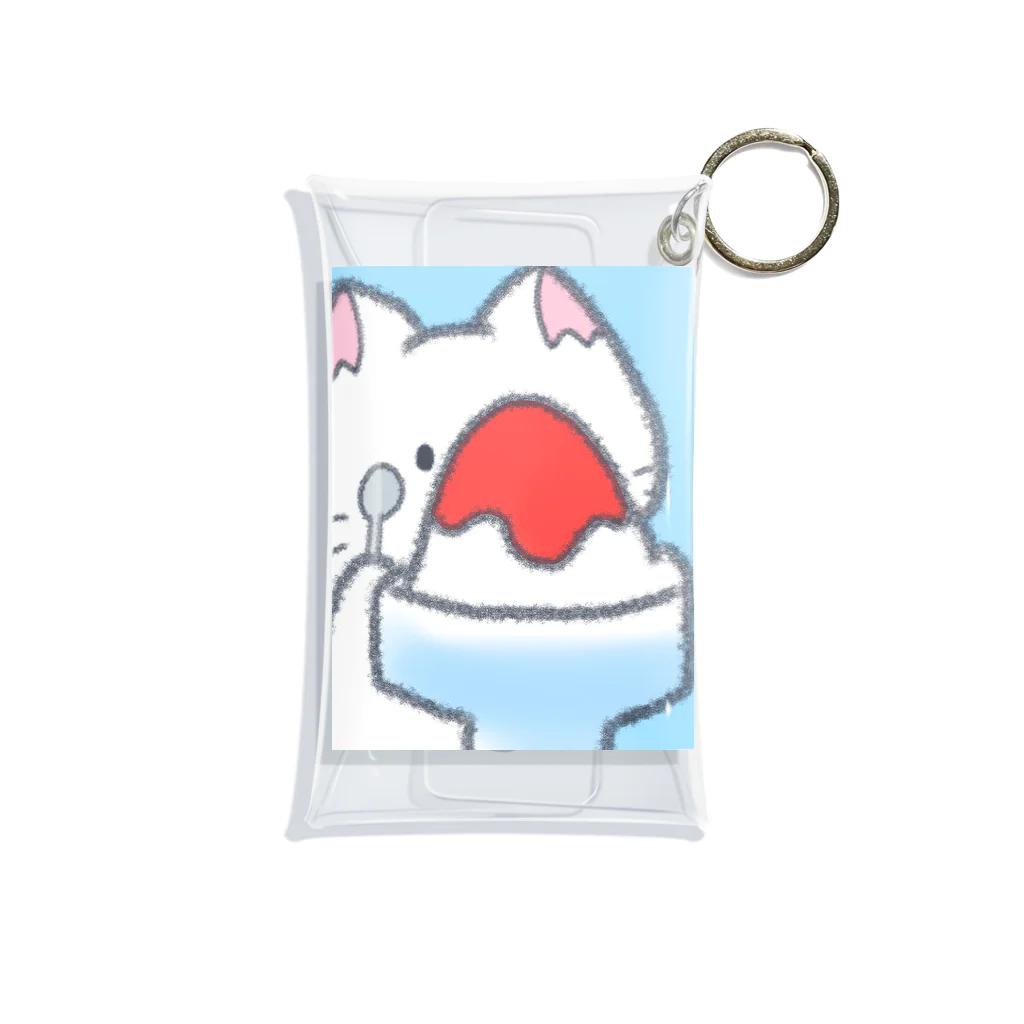 なくも/イラストレーターの今日はかき氷の日 Mini Clear Multipurpose Case