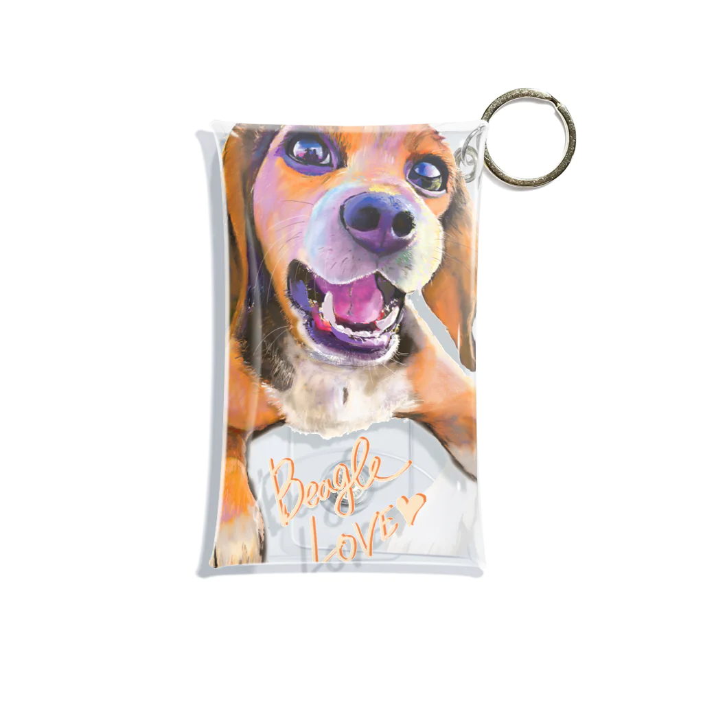 ビーグル大好きのビーグル犬LOVE Mini Clear Multipurpose Case