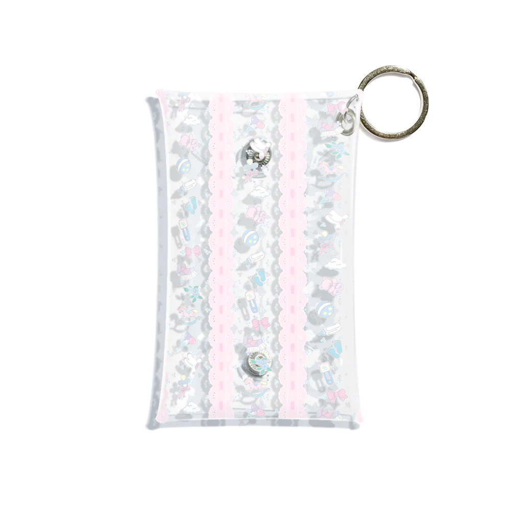 B.A.B.YのB.A.B.Y 5th Anniversary / Nursery Lace柄（CLEAR） Mini Clear Multipurpose Case