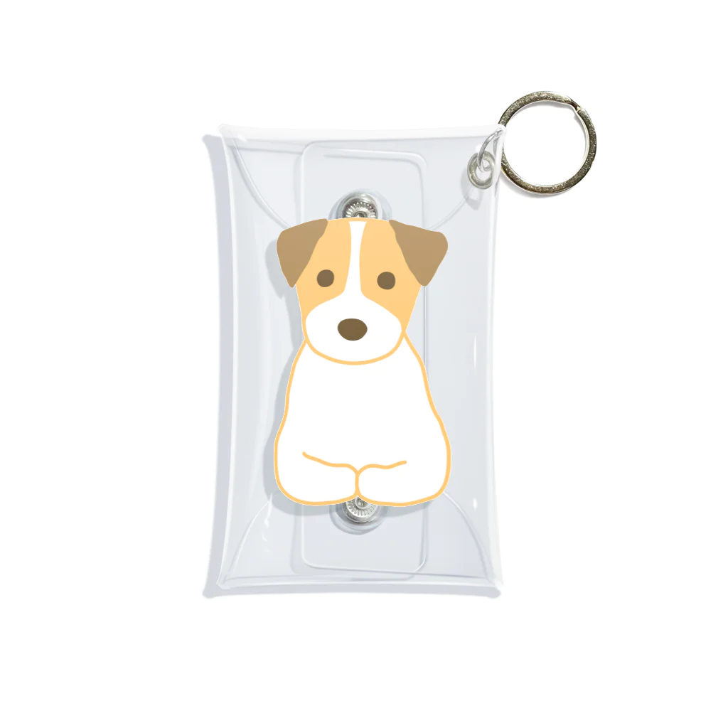 ゆいたっく／犬イラストの香箱(大きめ) Mini Clear Multipurpose Case