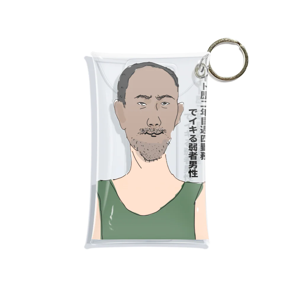 年収200万の弱者男性グッズのバイト歴2年目週4勤務でイキる弱者男性 Mini Clear Multipurpose Case