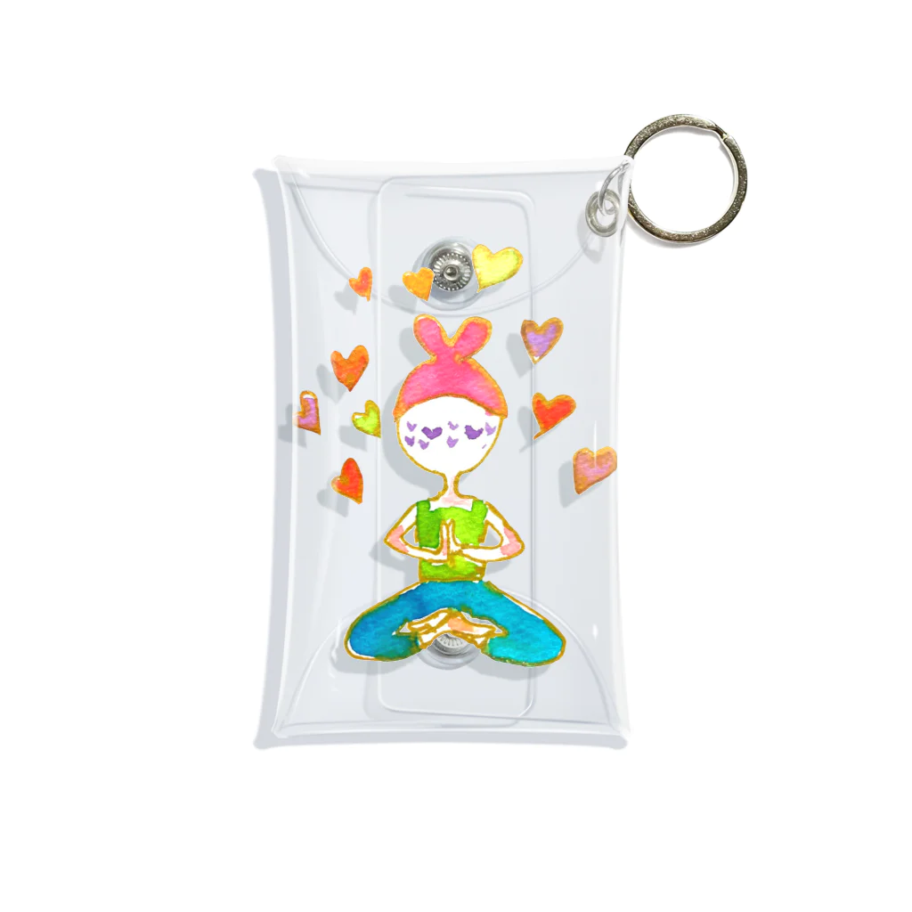 onmycolorの楽描き店のそばかすこちゃん with LOVE (小物） Mini Clear Multipurpose Case