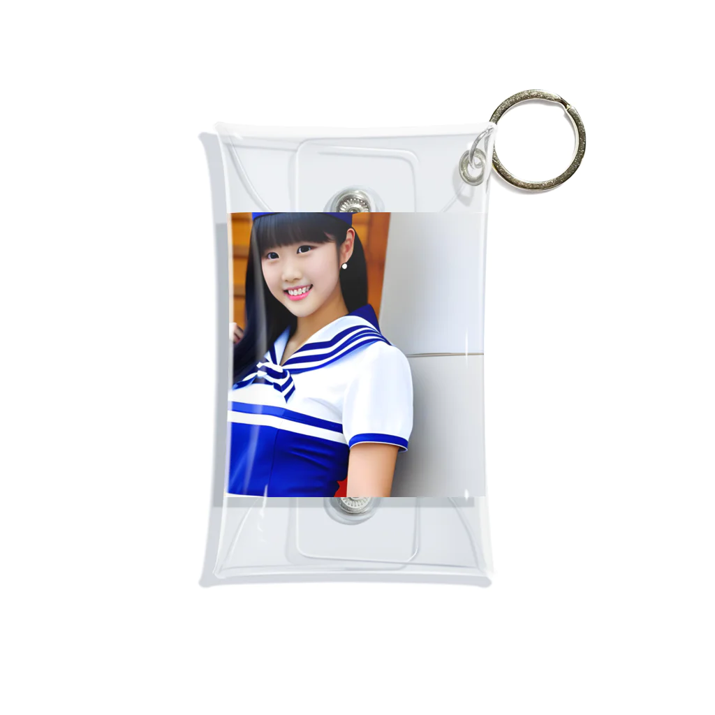 みやこのオリジナルショップの制服が似合う可愛いAI美少女のオリジナルグッズ Mini Clear Multipurpose Case