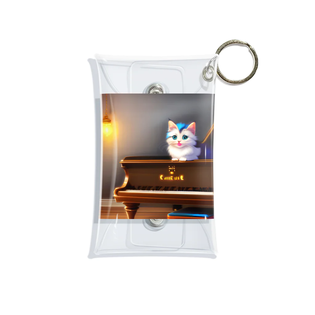 kitten pianistの子猫ピアニスト-2 Mini Clear Multipurpose Case