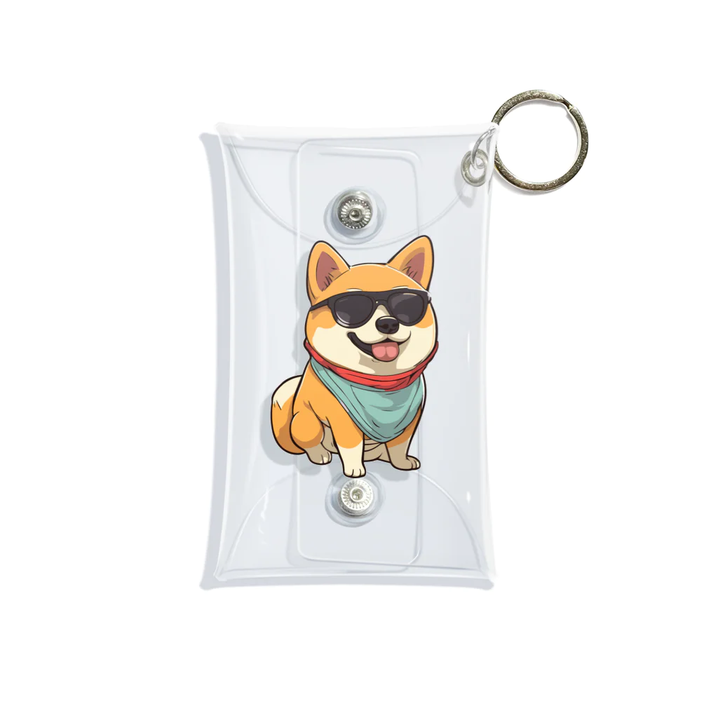 lilymummy リリマミのイカした柴犬 Mini Clear Multipurpose Case