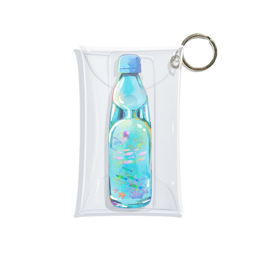 r.s.gardenのラムネ瓶の小さな海 Mini Clear Multipurpose Case