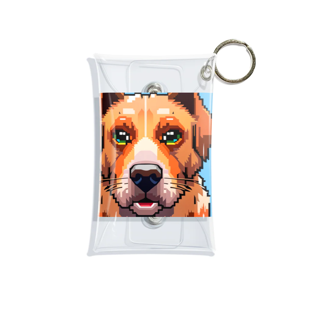 getprizeのドット絵の犬 Mini Clear Multipurpose Case