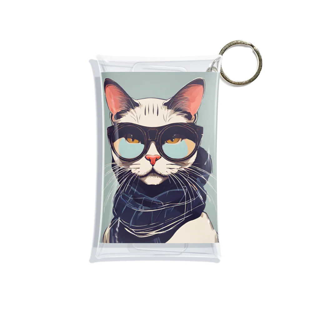 neko_skipのオサレキャットよしお Mini Clear Multipurpose Case