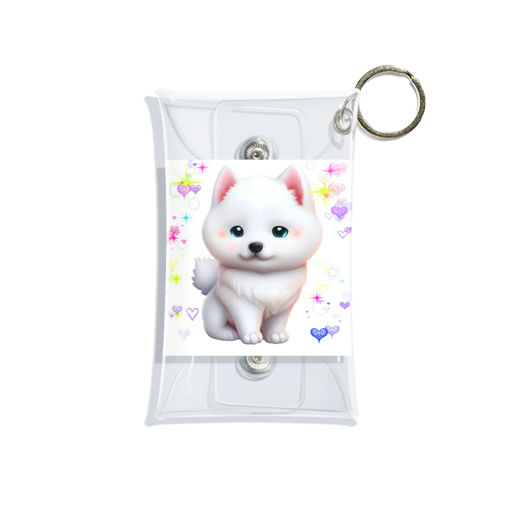 soramame1119の紀州犬のネネちゃん Mini Clear Multipurpose Case