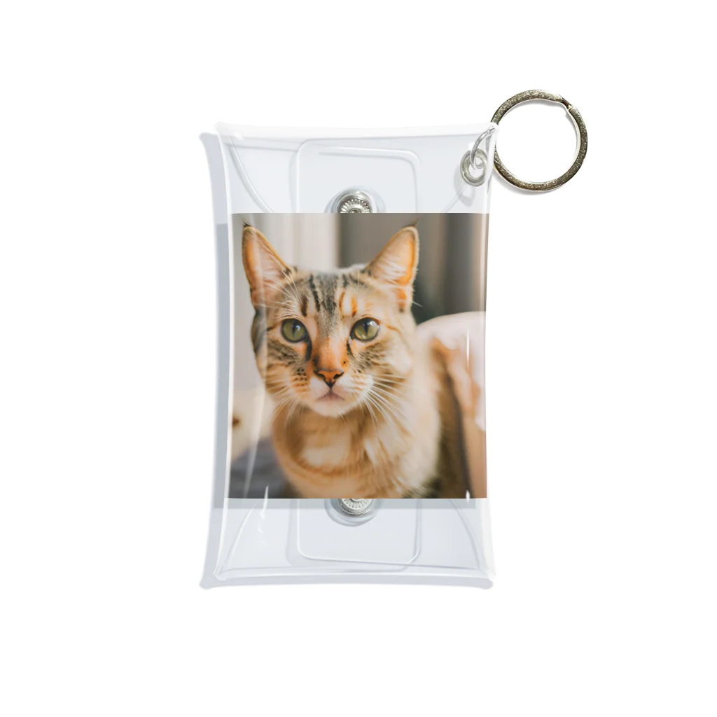 かわいいどうぶつのかわいい猫がプリントされたグッズ Mini Clear Multipurpose Case