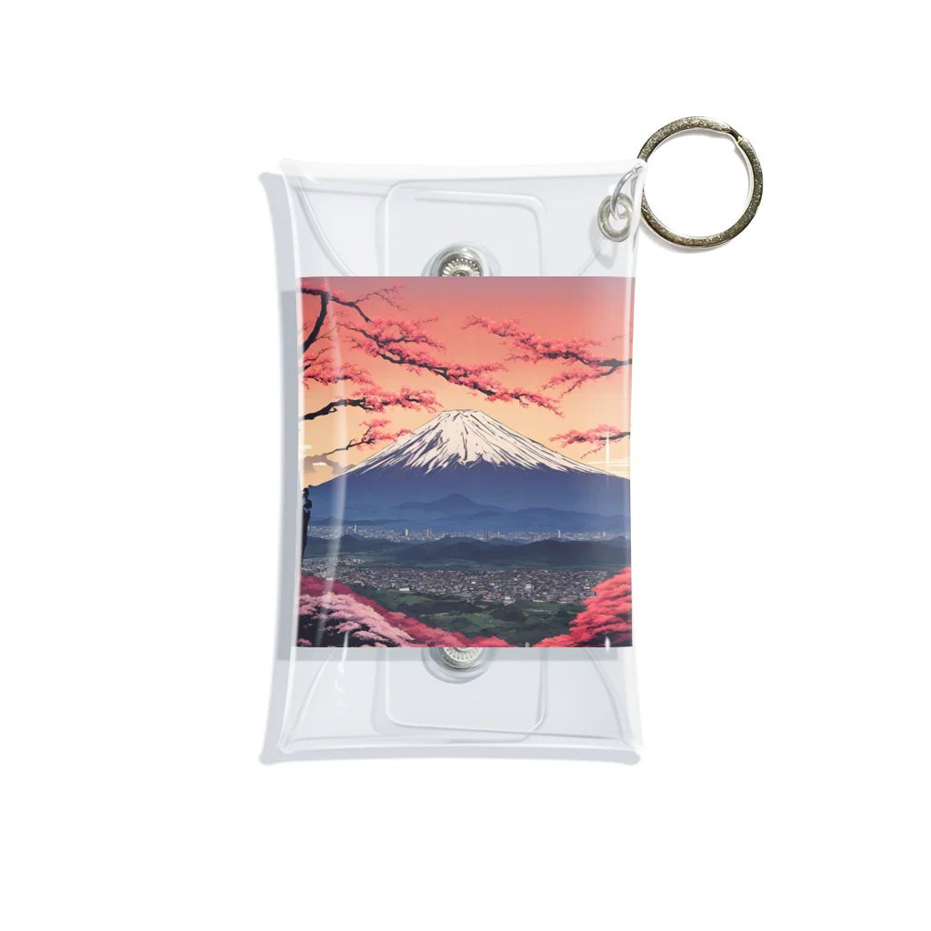 saru88の富士山 Mini Clear Multipurpose Case