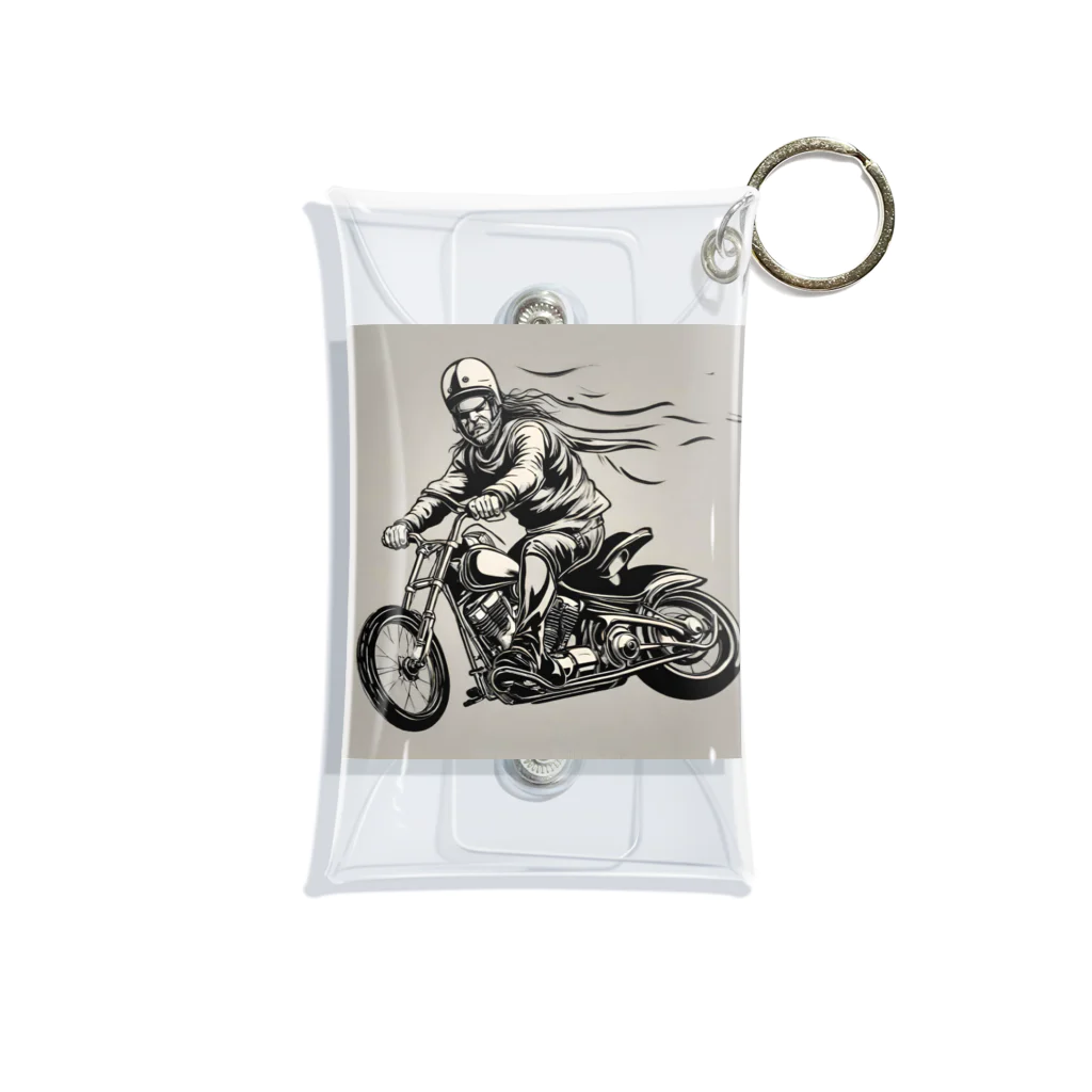 oi_0806のバイクチョッパー走ってる姿渋い Mini Clear Multipurpose Case