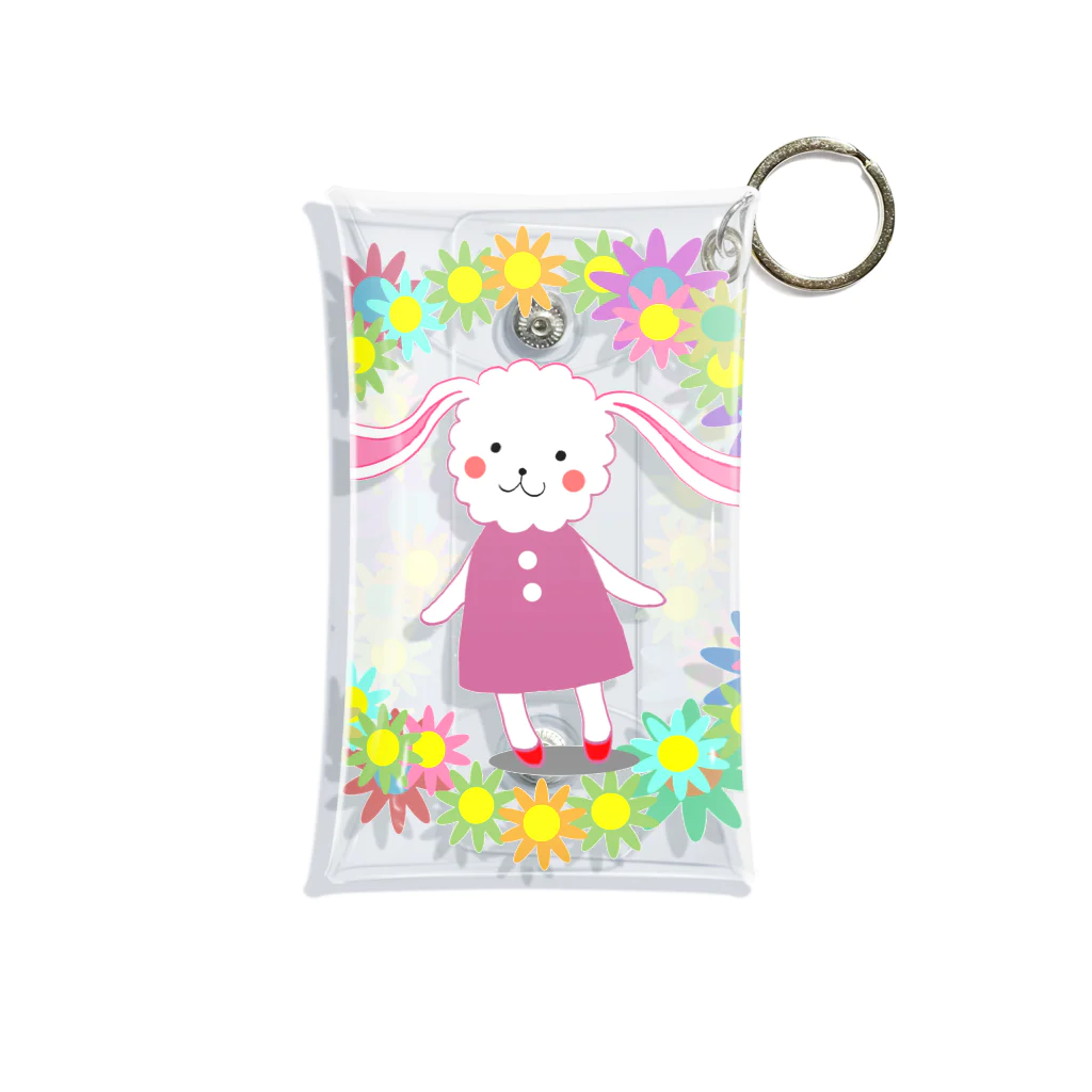 うさぎもかどのうさぎもかどの花うさぎ Mini Clear Multipurpose Case