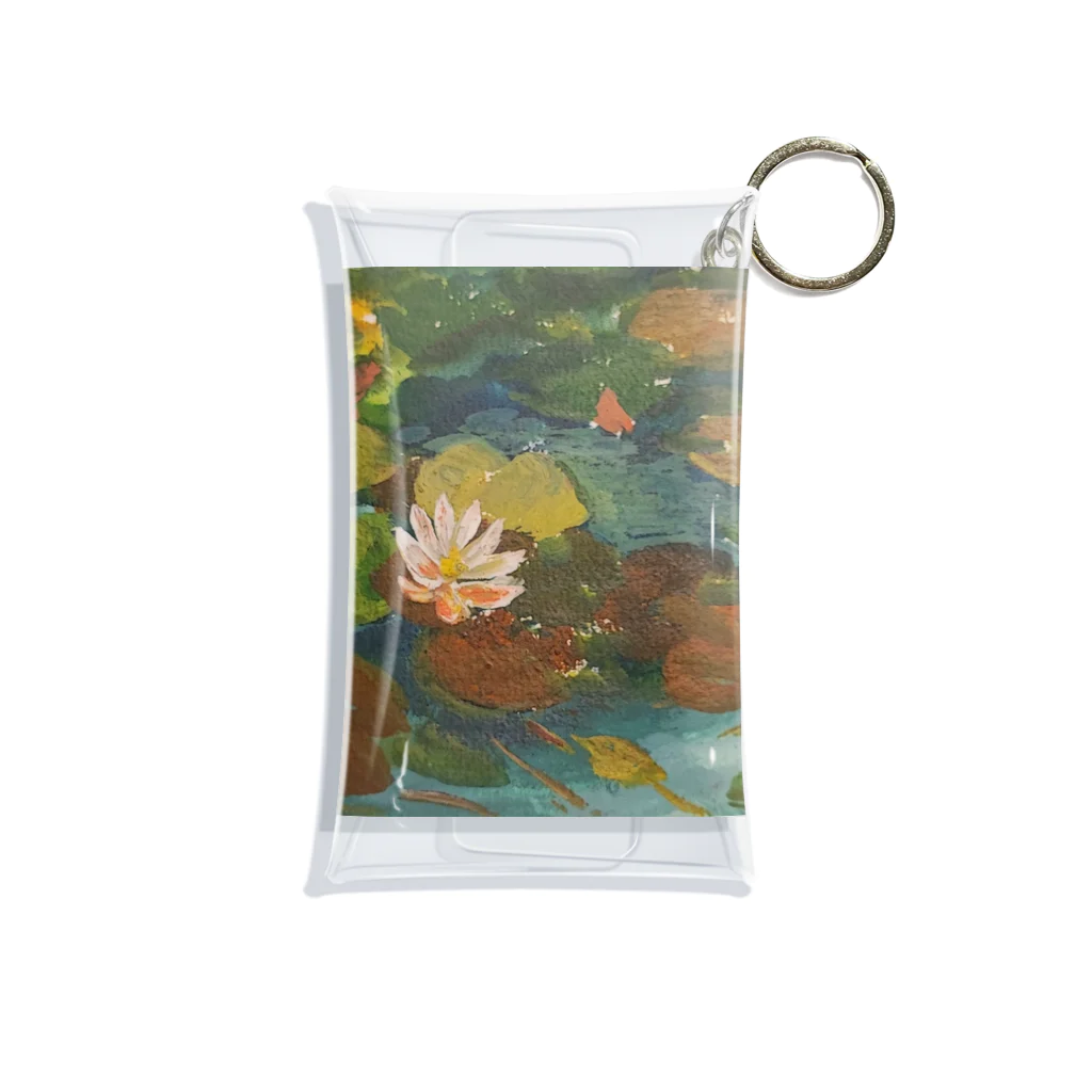 JjyunKaigaKoubouの2020年5月岡田美術館前 雨後の蓮の花 Mini Clear Multipurpose Case