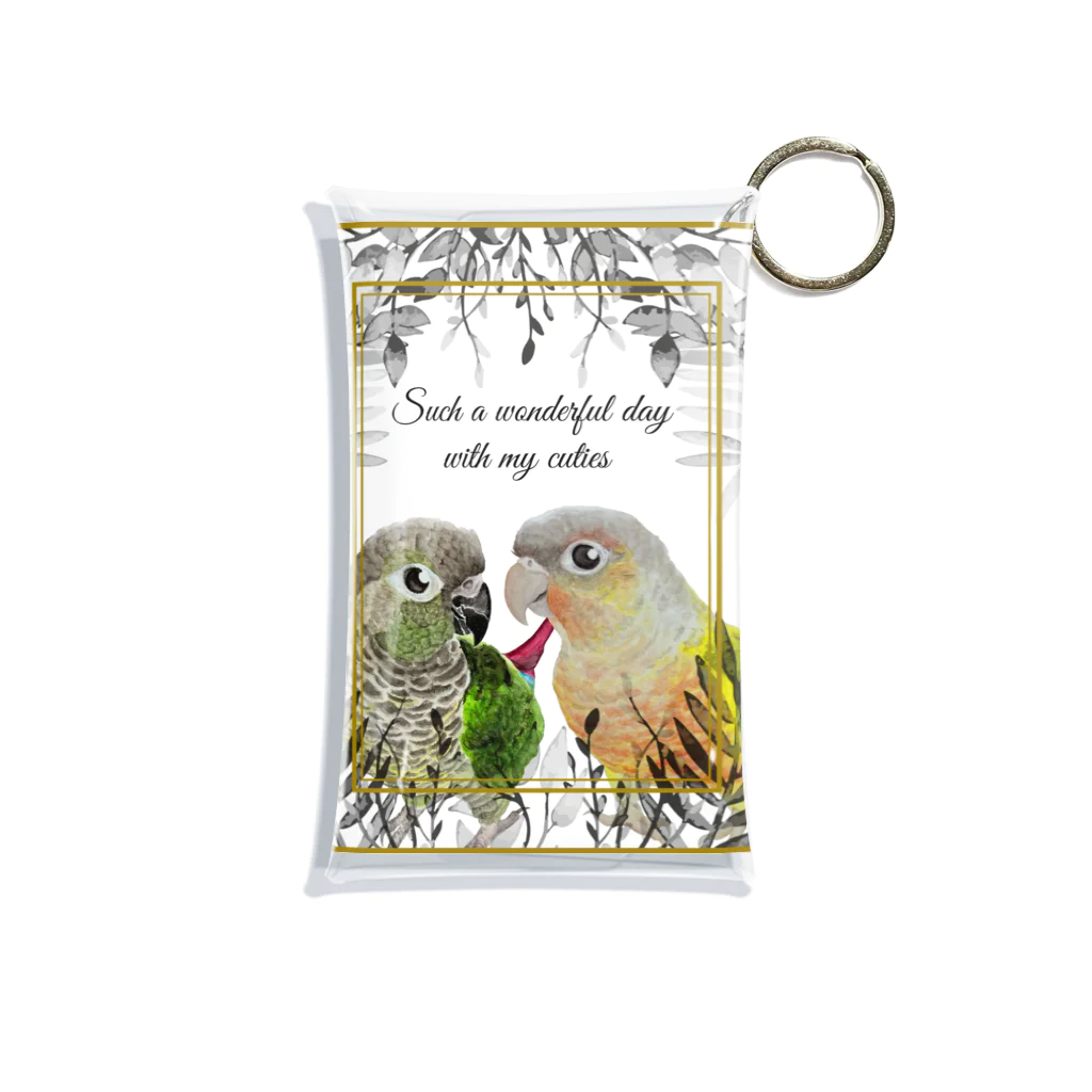 mariechan_koboの050 Such a wonderful day ウロコインコノーマル＆パイナップル Mini Clear Multipurpose Case