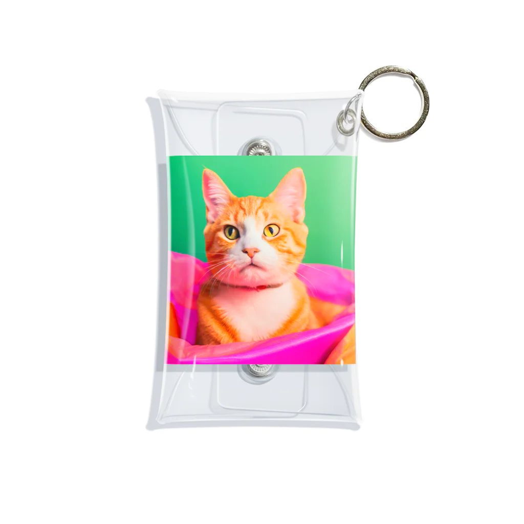 《Derekの絶賛工房中！》のイケイケ猫ちゃん Mini Clear Multipurpose Case