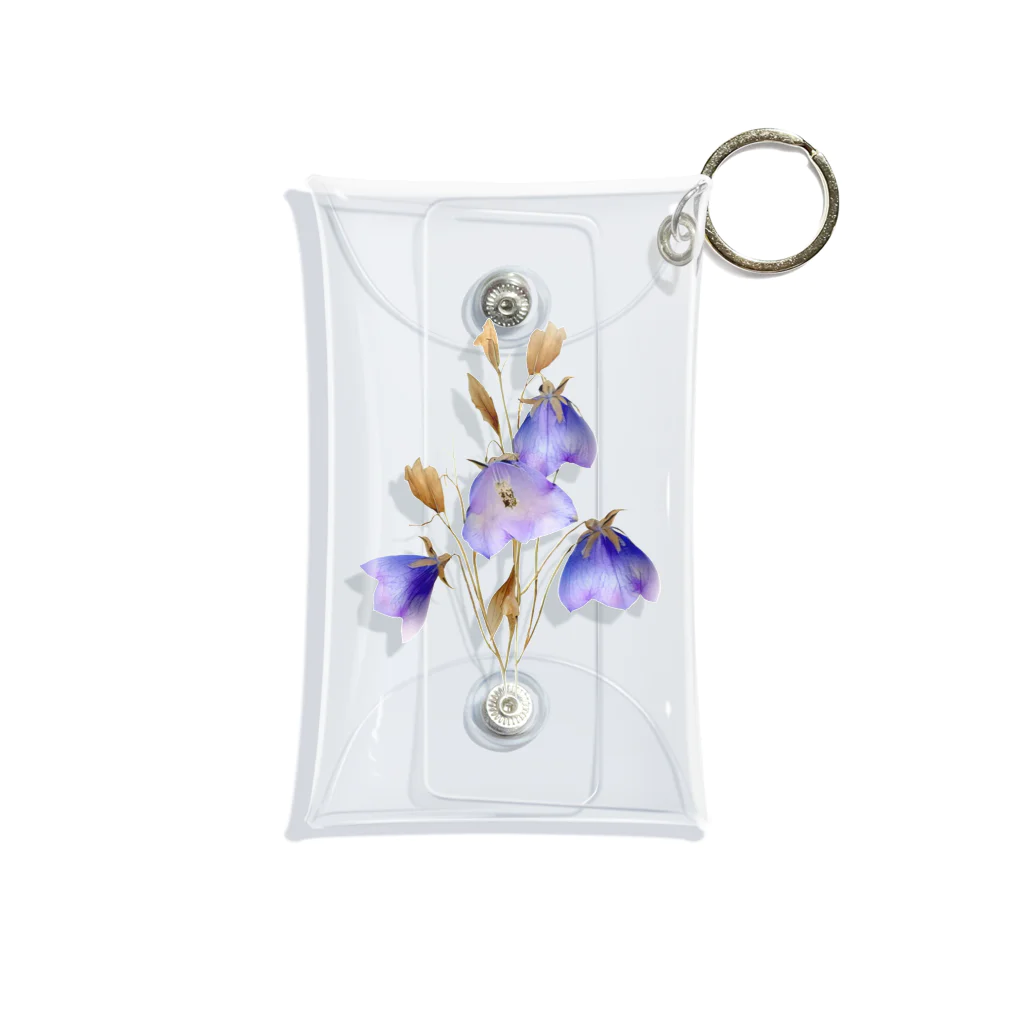 Atelier Petrichor Forestのキキョウ Chinese bellflower Mini Clear Multipurpose Case