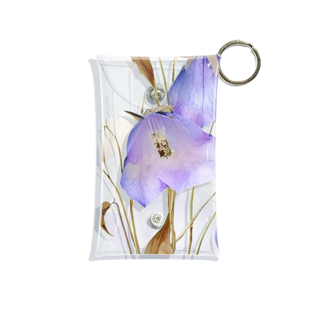 Atelier Petrichor Forestのキキョウ Chinese bellflower Mini Clear Multipurpose Case