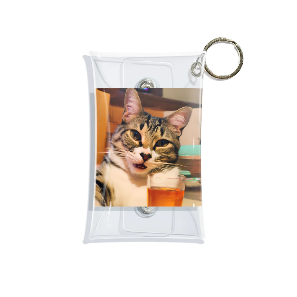 ことこと♂@トレーダーの猫猫　泥酔 Mini Clear Multipurpose Case