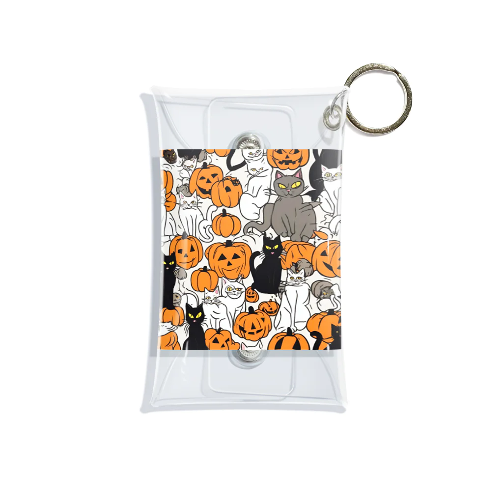 チェリオの猫ハロウィン Mini Clear Multipurpose Case