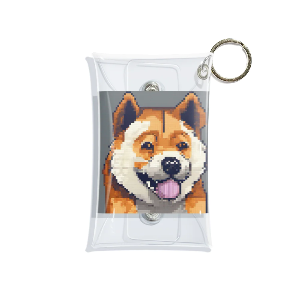 ドットドッグのドット絵の犬 Mini Clear Multipurpose Case