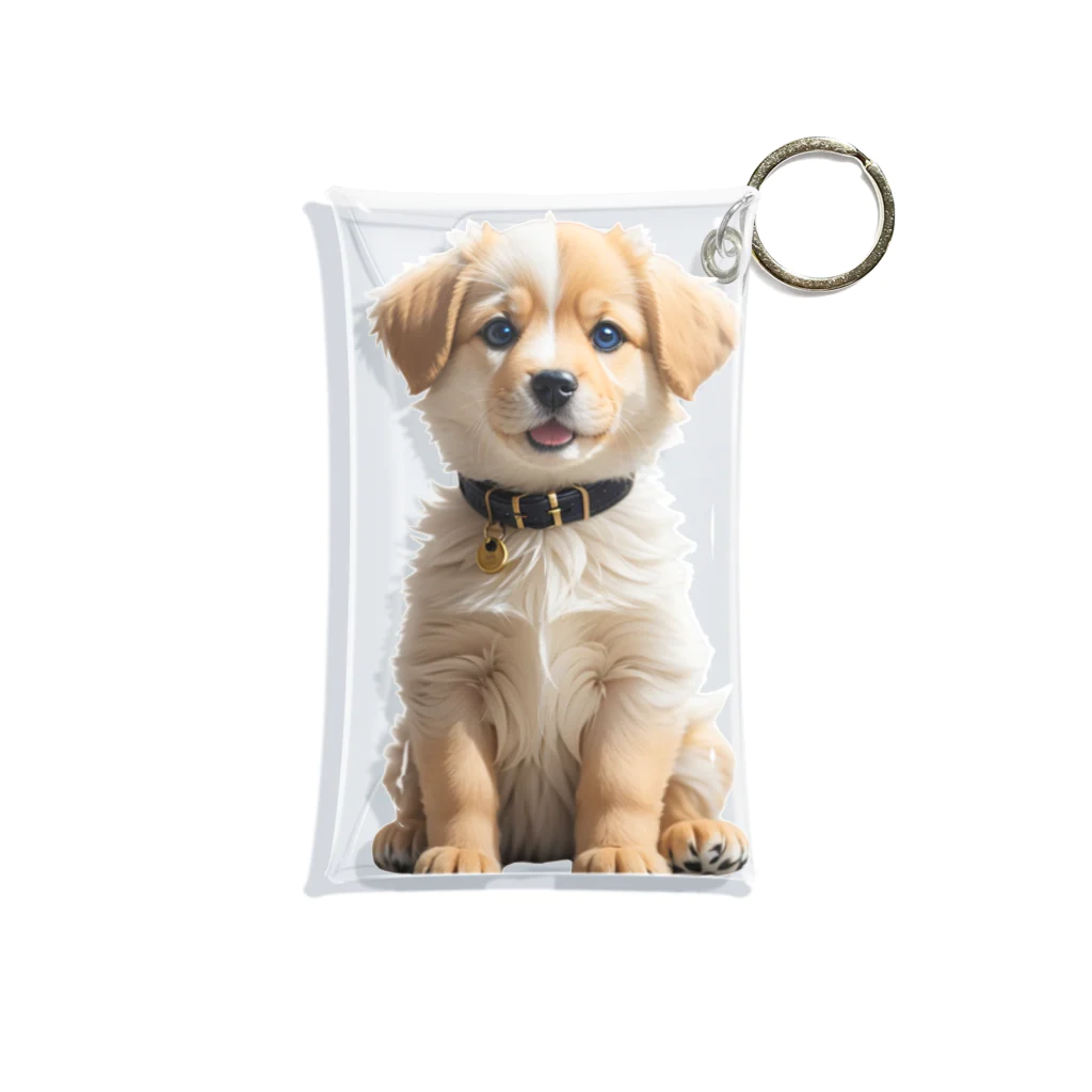 pondLeisurelyの愛らしい子犬 Mini Clear Multipurpose Case