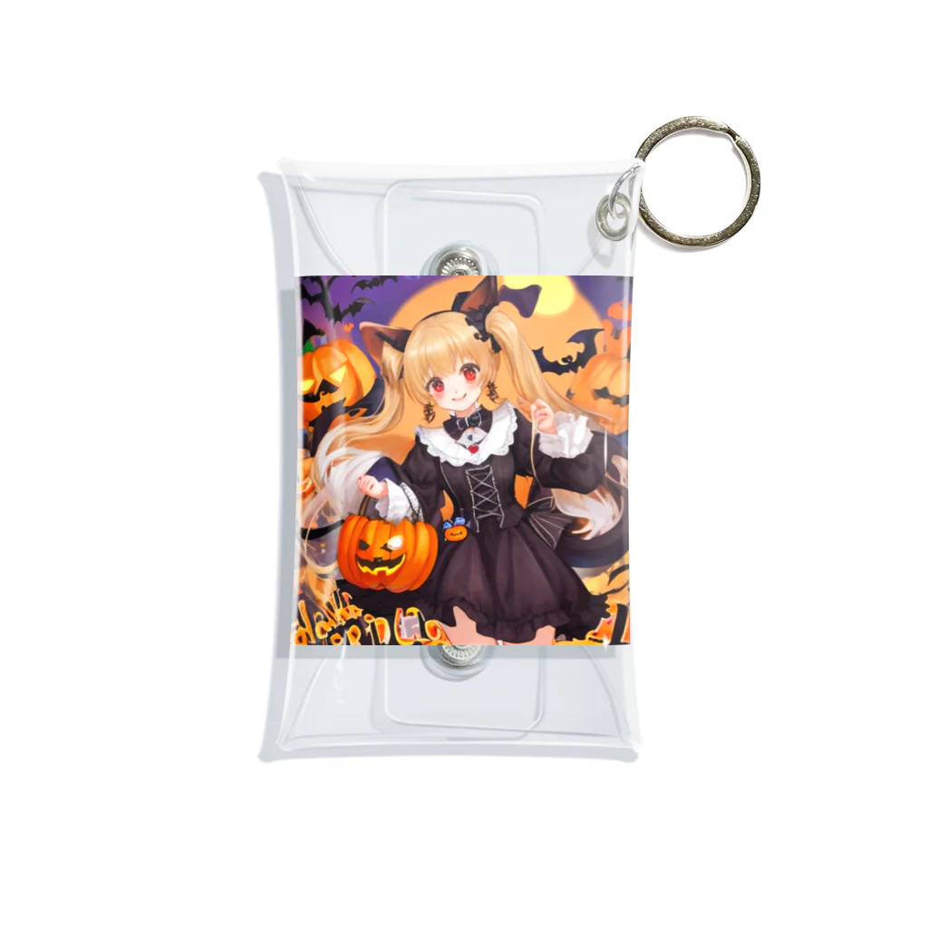 チワワ愛好家ショップのハロウィンマジック★チワワ魔女のひらめき Mini Clear Multipurpose Case