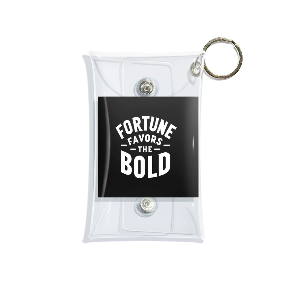 Nexa Official Shop のFortune Favors The Bold Mini Clear Multipurpose Case