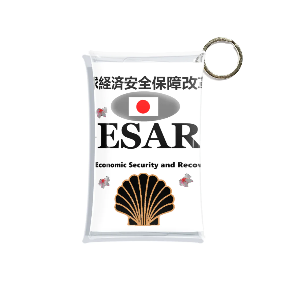 G-HERRINGのGESARA 【 Global Economic Security and Recovery Act 】 Mini Clear Multipurpose Case