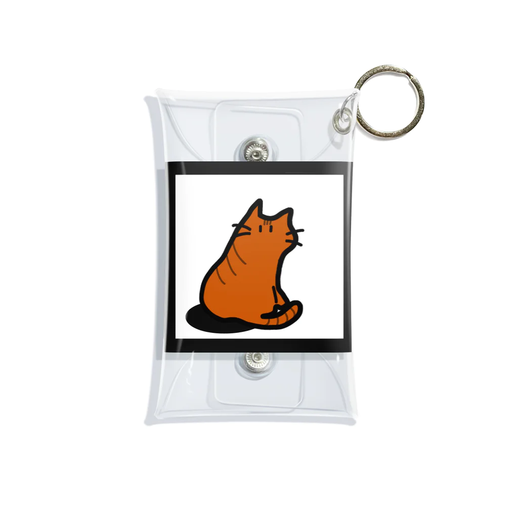 かさごさかのMikaeri cat (Cha-tora) Mini Clear Multipurpose Case