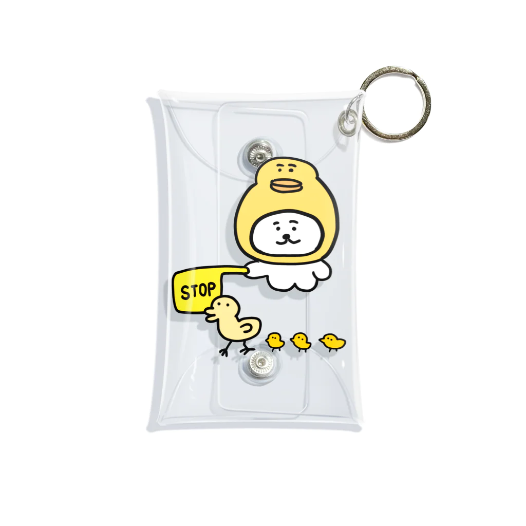 けちゃっぷごはんのお店の見守るねこ Mini Clear Multipurpose Case