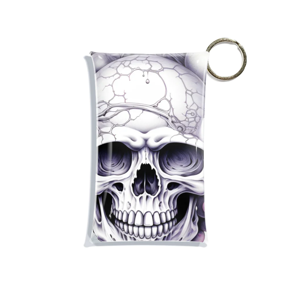 LCOMLのフルーツに囲まれたSKULL Mini Clear Multipurpose Case