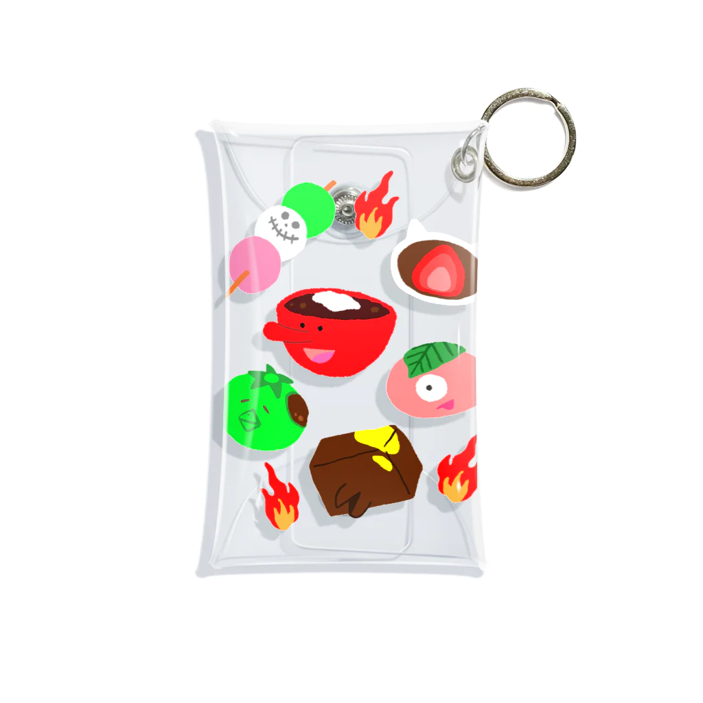れなしやの和菓子妖怪🍡アップ Mini Clear Multipurpose Case