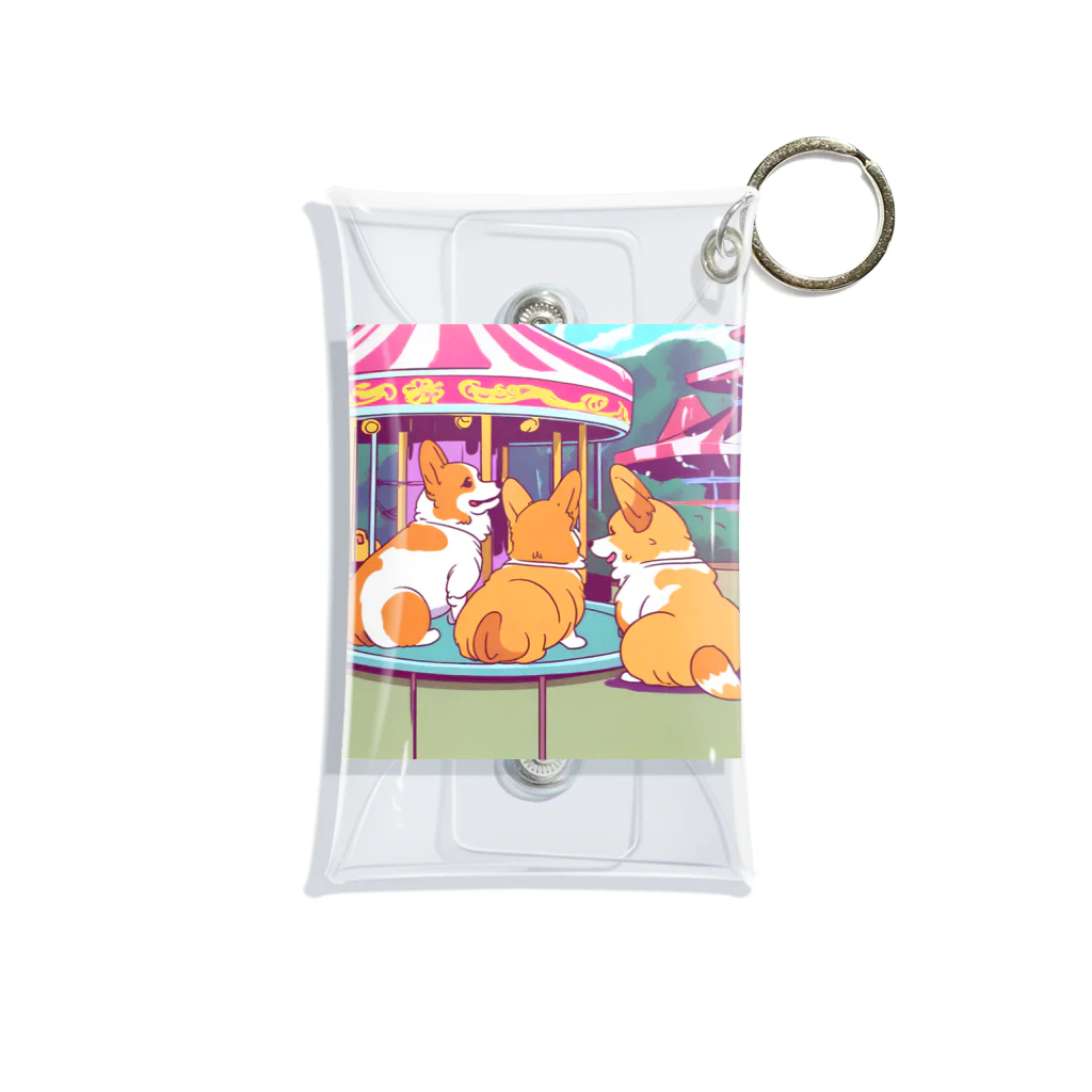 Cute dogsのI love my dogs Mini Clear Multipurpose Case