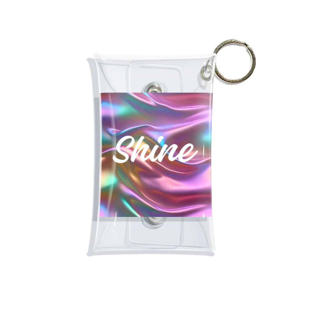 Kumamanのオーロラシルク　Shineロゴ入り Mini Clear Multipurpose Case