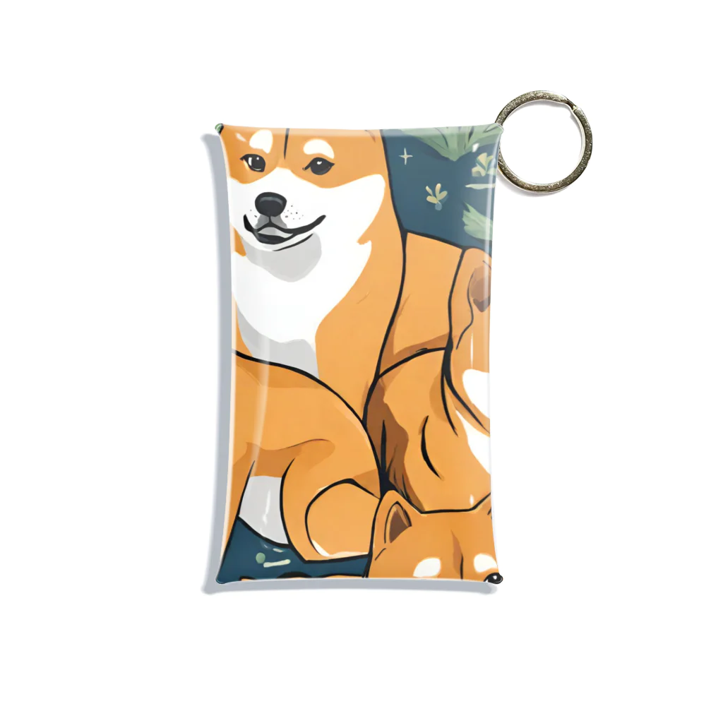 pinetreeの柴犬３ Mini Clear Multipurpose Case