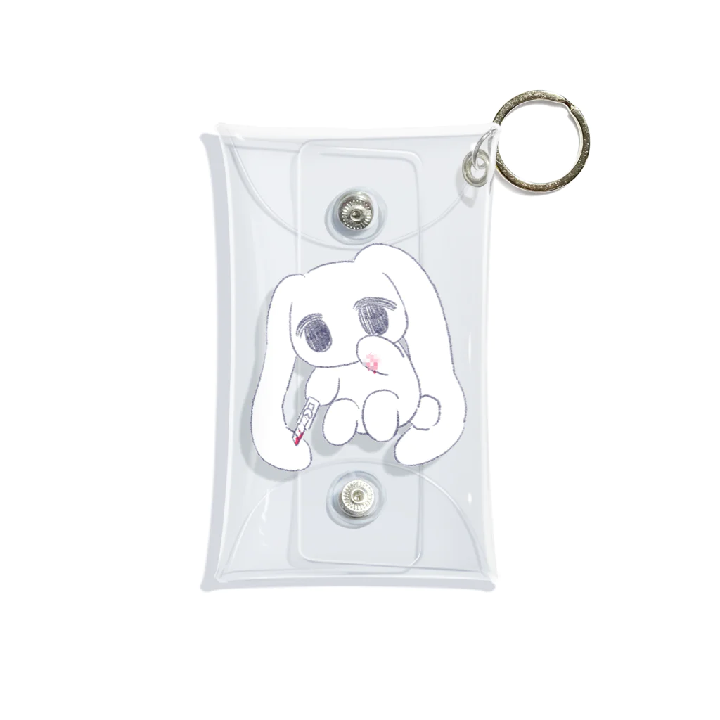 あくむ病院のしんどみうさぎちゃん Mini Clear Multipurpose Case