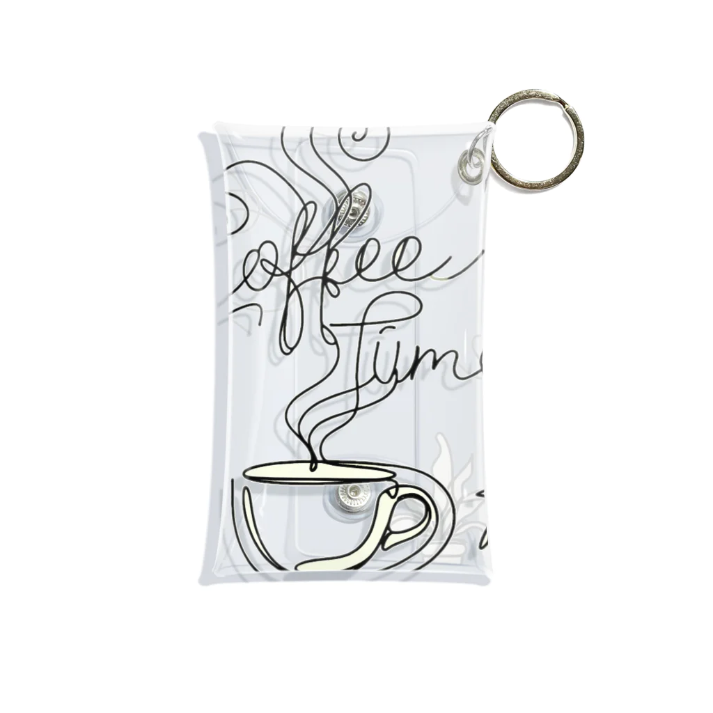 niko&PANDA shopのcoffeetime Mini Clear Multipurpose Case