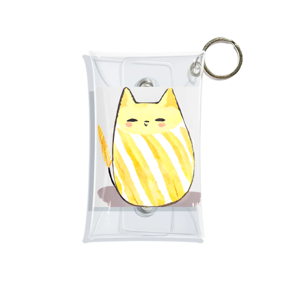 ひとやすみ　らいふのコロコロ猫？ Mini Clear Multipurpose Case