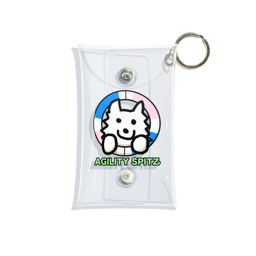 ehime@けだま&もち＆すみのAGILITY SPITZ「タイヤからこんにちは！」 Mini Clear Multipurpose Case