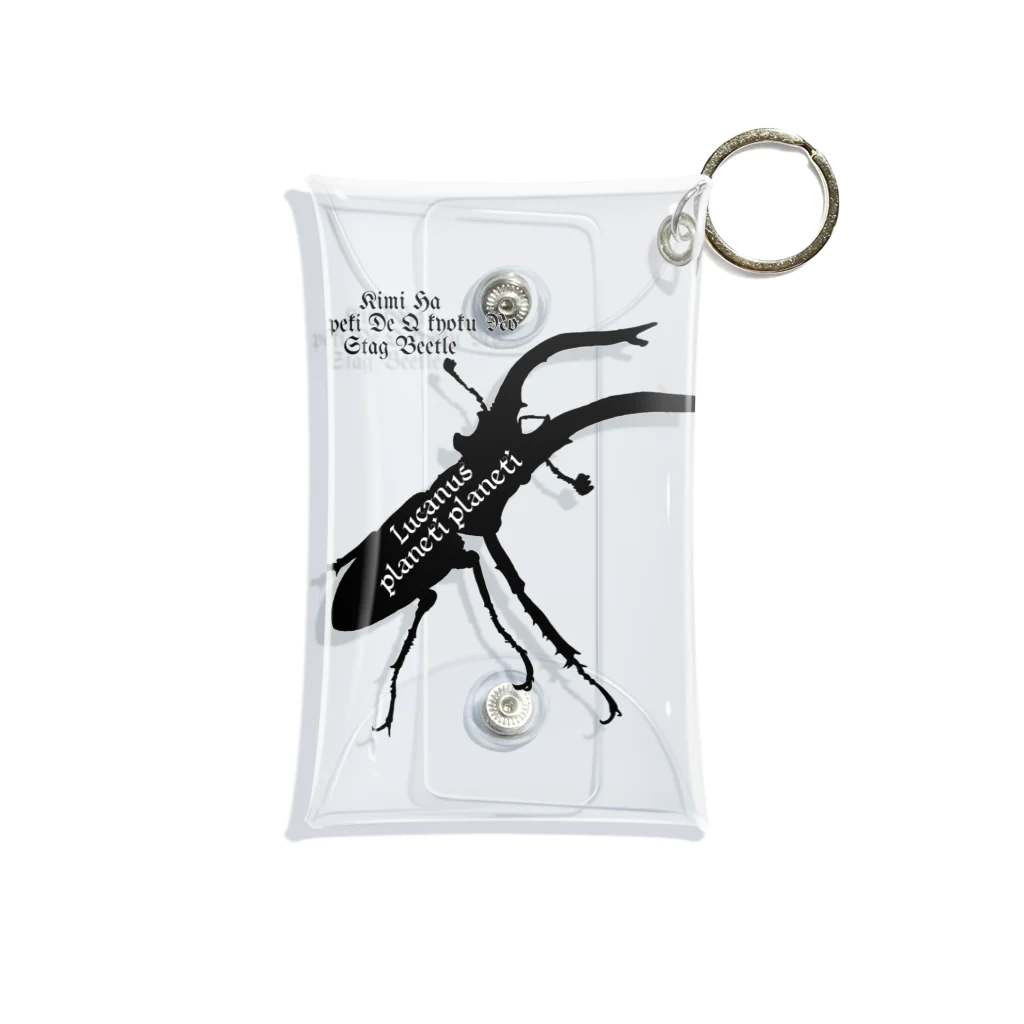 Beejouxのプラネットミヤマクワガタ時々国産ミヤマ(Black) Mini Clear Multipurpose Case