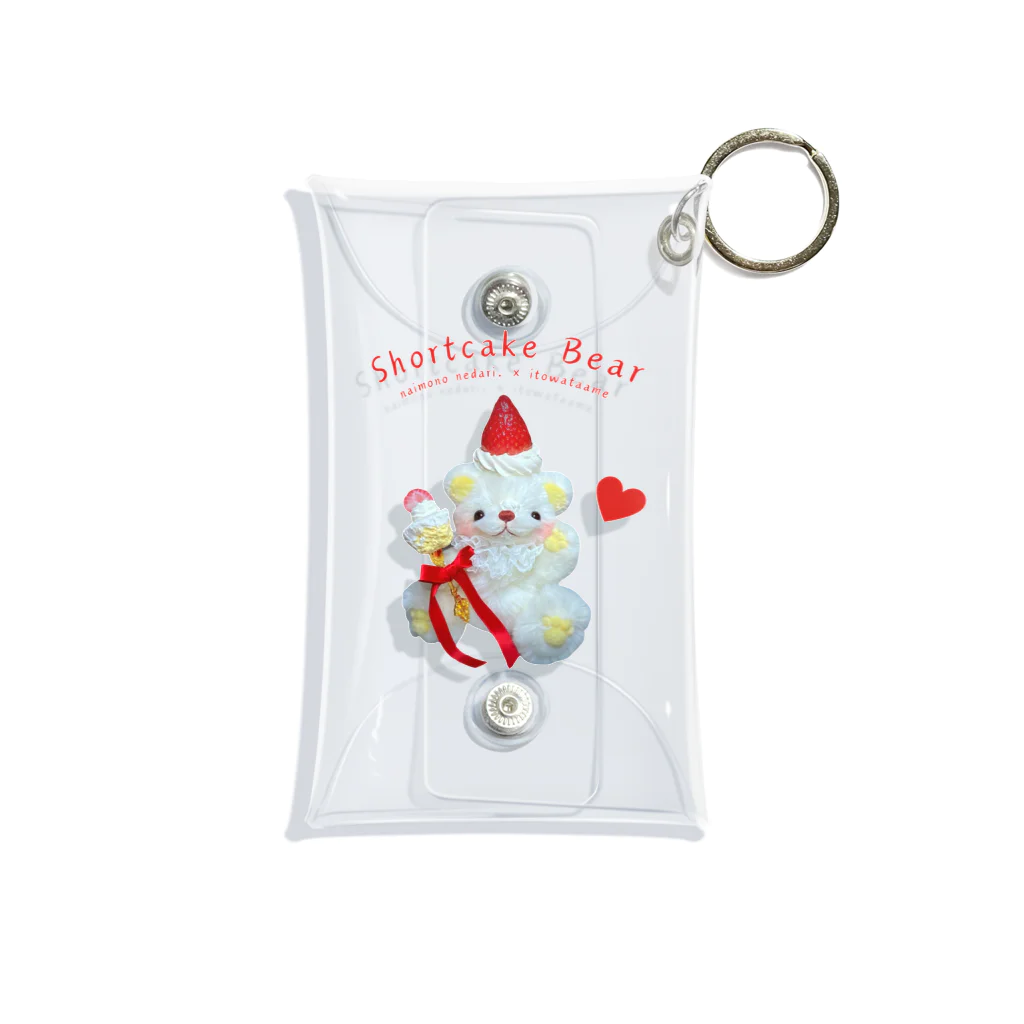 ないものねだりのShortcake Bear -naimono nedari. × いとわたあめ- Mini Clear Multipurpose Case